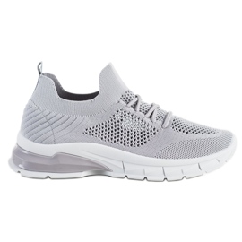 Filippo Sneaker stringate e traforate grigio