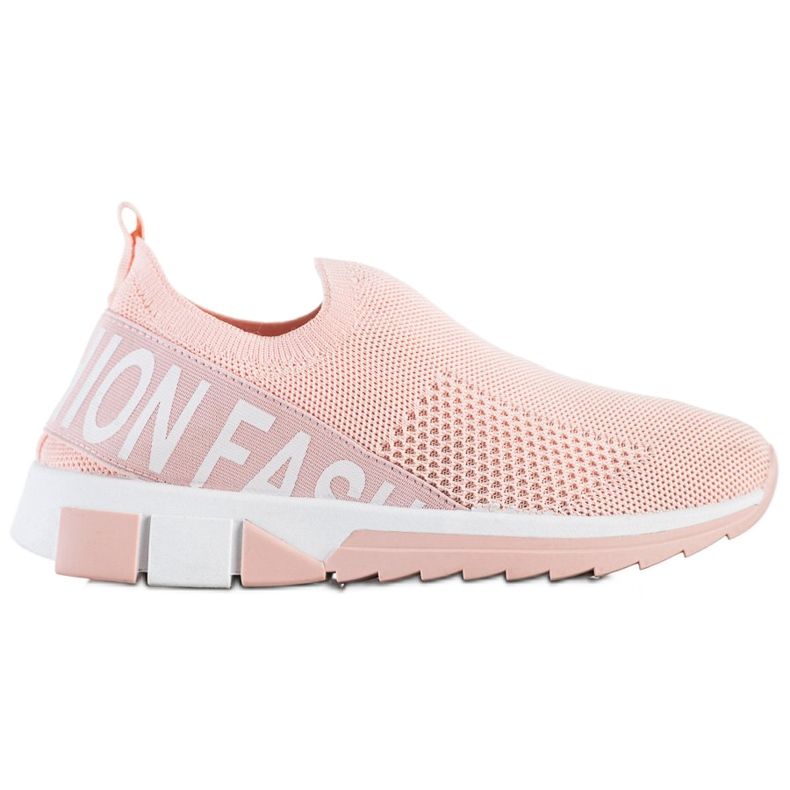 Filippo Sneakers alla moda senza lacci rosa
