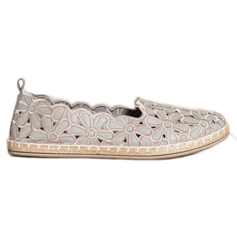 SHELOVET Espadrillas Con Motivo Floreale beige