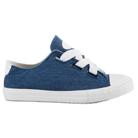 SHELOVET Sneakers allacciate alla moda blu