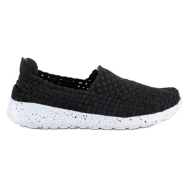 Sabatina Slipon Intrecciati Neri nero
