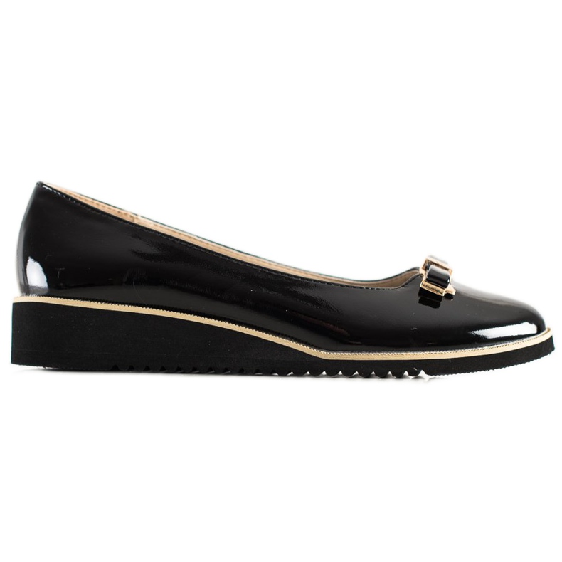Goodin Scarpe brogue nere con fiocco nero