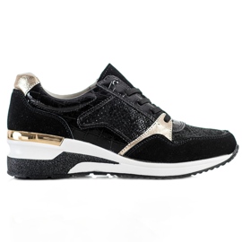 Goodin Sneakers in pelle allacciate nero multicolore