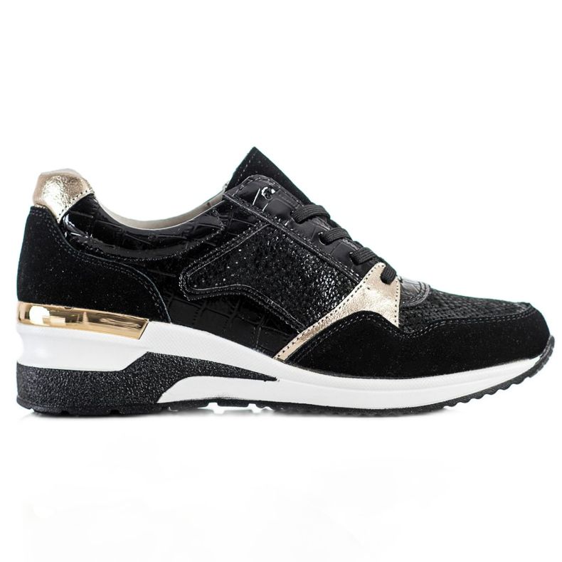 Goodin Sneakers in pelle allacciate nero multicolore