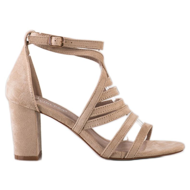 VINCEZA Sandali con Cinturino beige