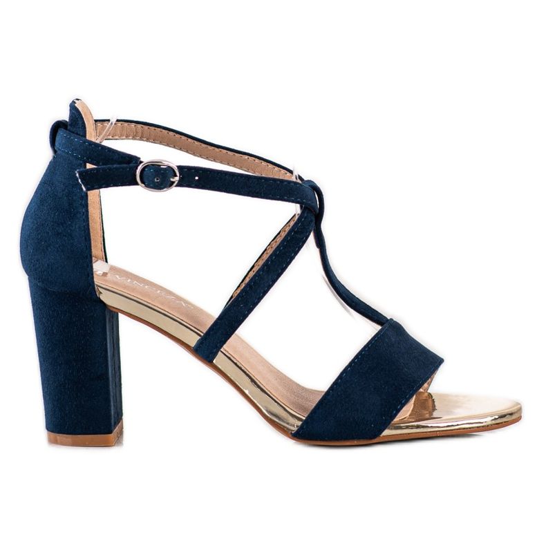 Sandali alla moda sul bar VINCEZA blu navy