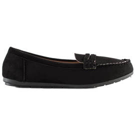Super Me Mocassini in camoscio nero