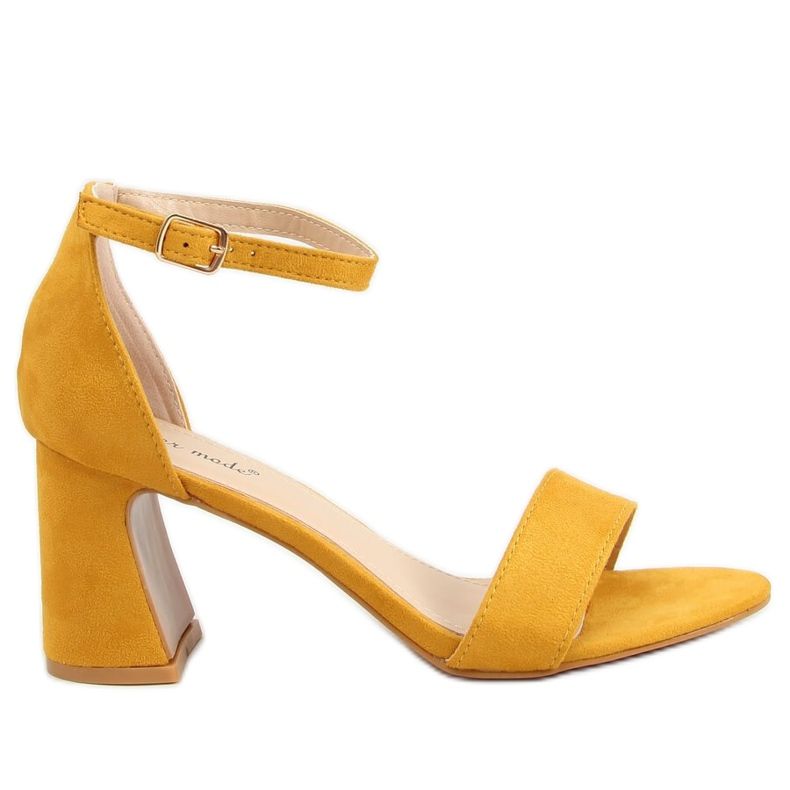 Sandali con tacco alto 8741 Giallo