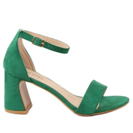 Sandali verdi con tacco alto 8741 Green verde