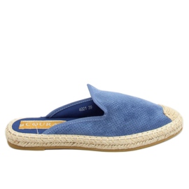 Blu 4821 Pantofole espadrillas blu da donna