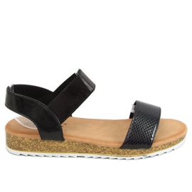 Sandali neri da donna 38853 Nero