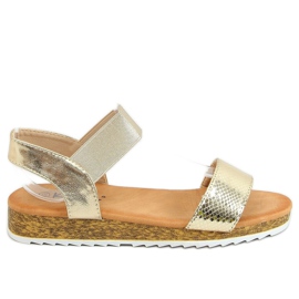 Sandali da donna oro 38853 Oro d'oro