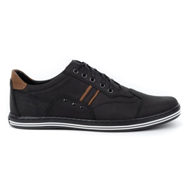Polbut Scarpe casual da uomo 1801 nabuk nero / cammello