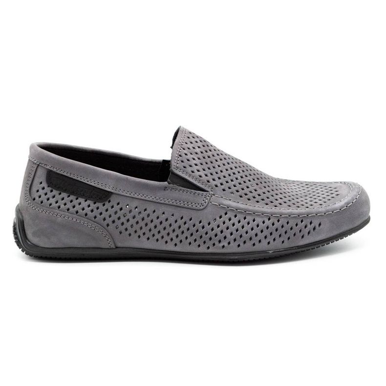 Polbut Mocassini uomo in pelle 2105P grigio