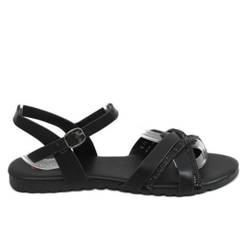 Sandali neri da donna 3160 Black nero