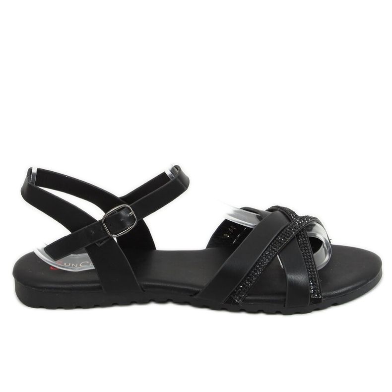 Sandali neri da donna 3160 Black nero