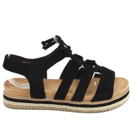 Nero W86 Sandali espadrillas neri