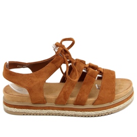 Sandali espadrillas cammello W86 Camel marrone