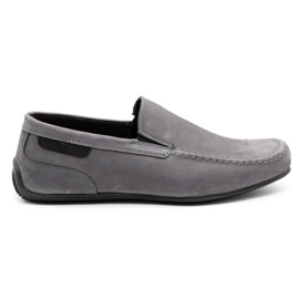 Polbut Mocassini uomo in pelle 2105 grigio