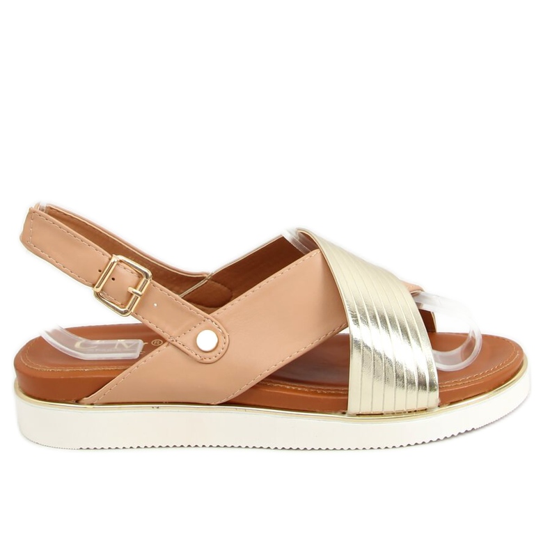 Sandali beige da donna MJF745-9 Beige d'oro