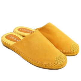 Espadrillas tinta unita miele 3899 Giallo