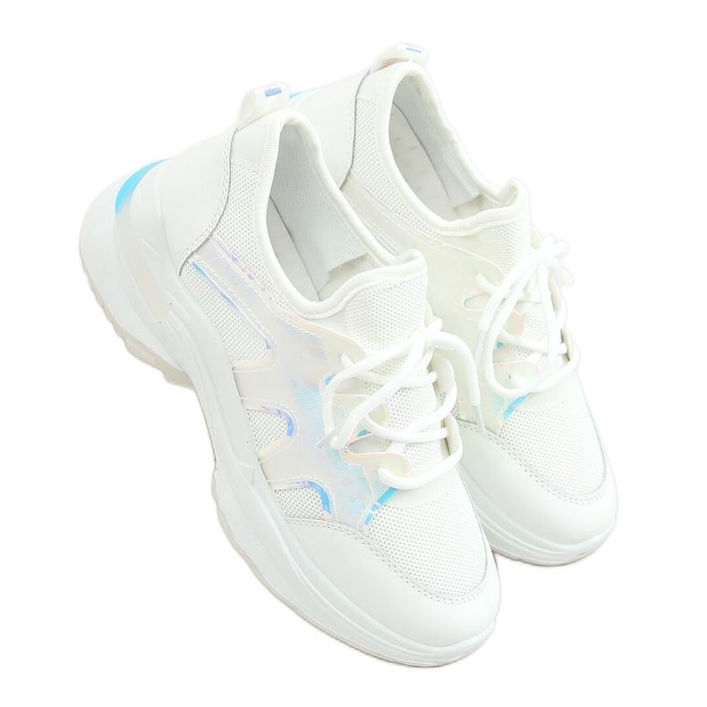 Scarpe sportive bianche B0-507 Bianco bianca