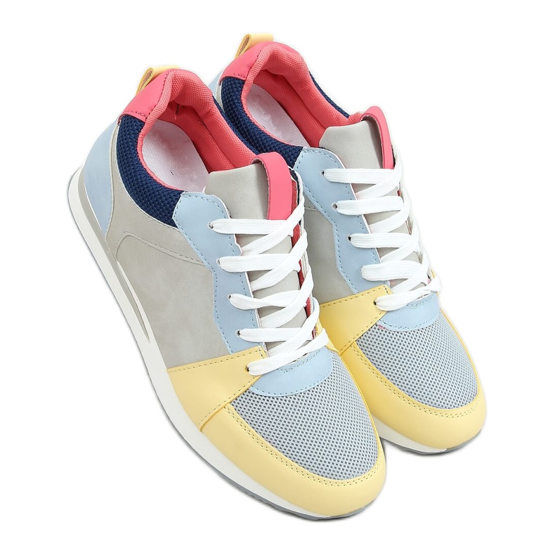 Scarpe sportive multicolori B0-546 Blu multicolore