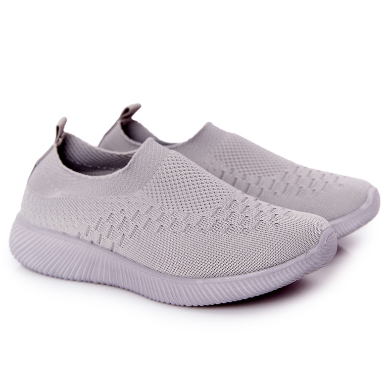 EVE Scarpe sportive per bambini Slip-On Grey School Trip grigio