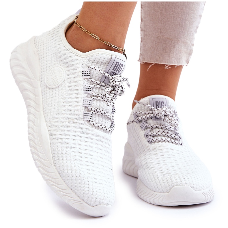 Scarpe Sportive Donna Memory Foam Big Star HH274296 Bianche bianca