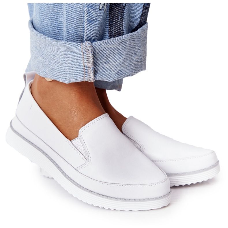Sneakers Donna Slip-On S.Barski Bianco bianca