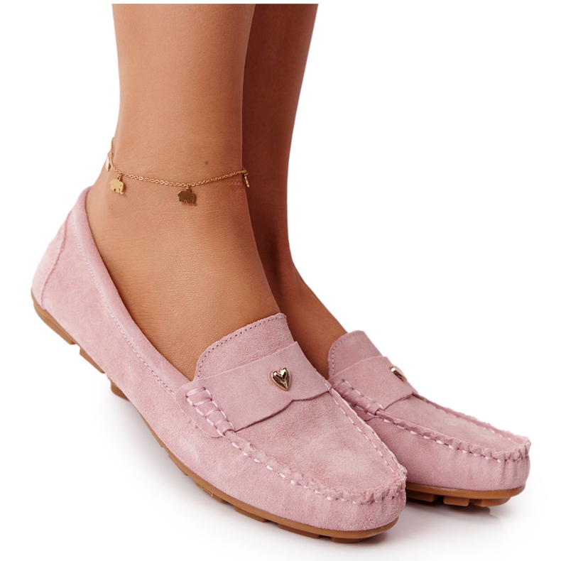 S.Barski Mocassini Donna Scamosciati S. Bararski Rosa
