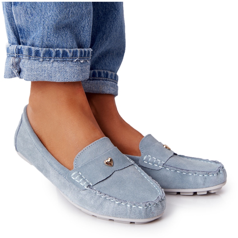 S.Barski Mocassini Donna Scamosciati S. Barski Blu
