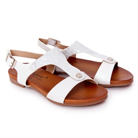 S.Barski Sandali per bambini S. Barski Comfort Silver d'argento