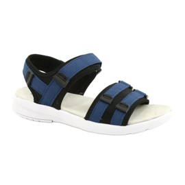 American Club Sandali sportivi femminili inserto in pelle sportiva RL45/21 BLAZZO E BLUI nero
