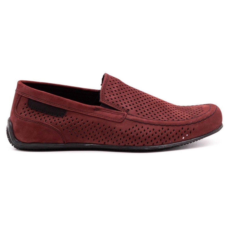 Polbut Mocassini uomo in pelle 2105P claret rosso