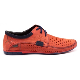 Mario Pala Scarpe traforate da uomo 563 rosse rosso