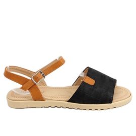 Sandali da donna neri PT-2R26 Black marrone nero