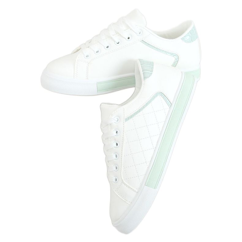 Sneakers donna bianche e blu A88-86 Blue bianca