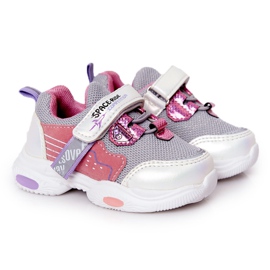 Scarpe Sportive per Bambini Sneakers White and Pink Space Ride bianco rosa grigio multicolore
