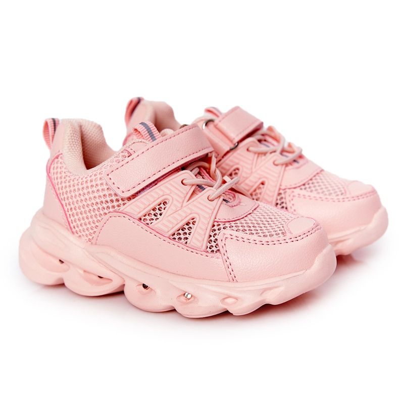 Sneakers Da Bambino Con Suola Illuminata A Led Rosa So Cool!