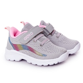 Scarpe Sportive Bambino Sneakers Grigio Ready Go! rosa multicolore