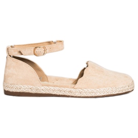 S. BARSKI Espadrillas Beige Con Fibbia S.BARSKI