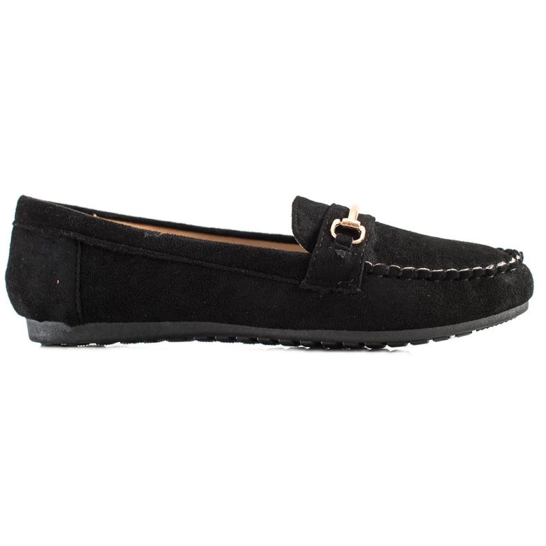 SHELOVET Mocassini Kalsic in camoscio nero