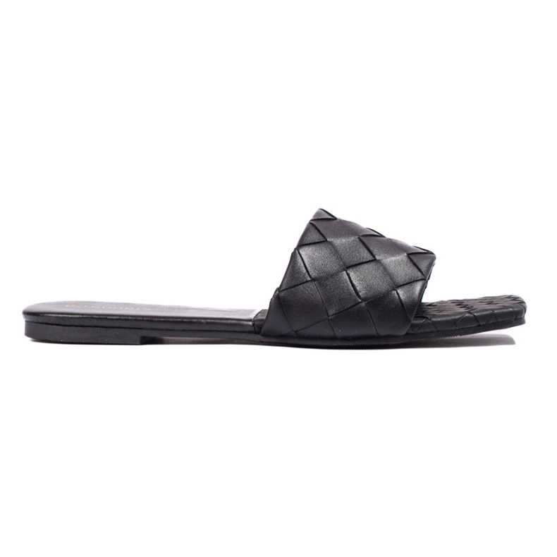 Goodin Pantofole in ecopelle nere nero