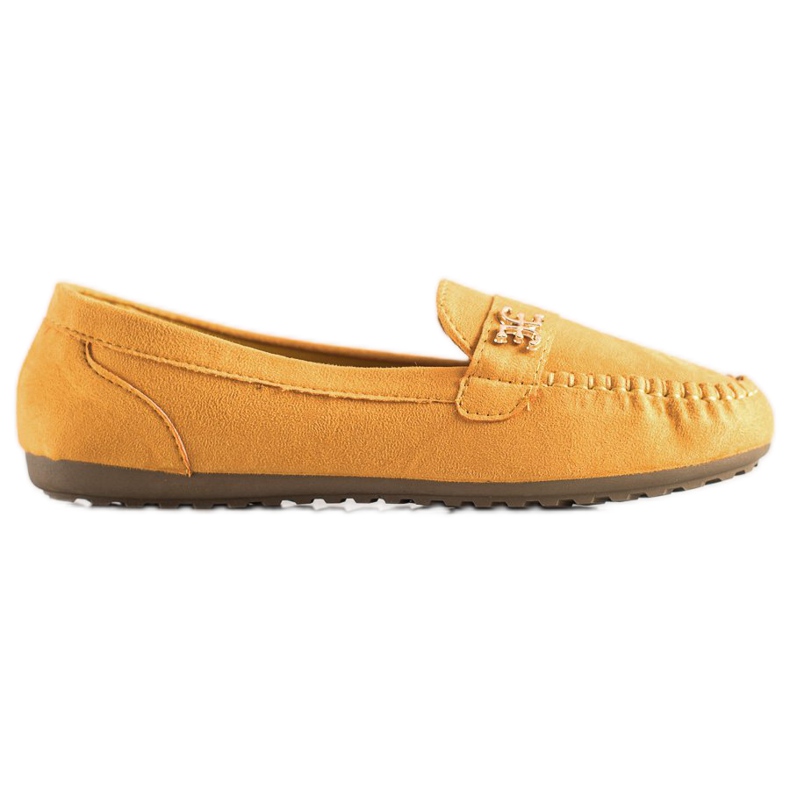 Fama Espadrillas In Pelle Scamosciata Con Ornamento giallo