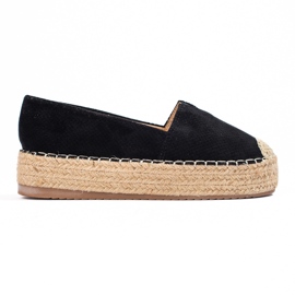 SHELOVET Espadrillas sulla piattaforma nero