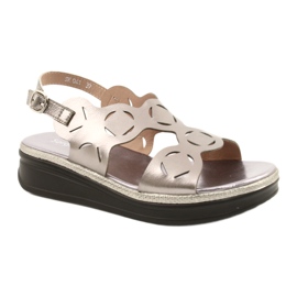 Sandali argento da donna Sergio Leone SK041 d'argento