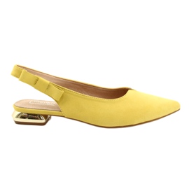 Filippo Décolleté Gialle Con Tacco Aperto FIILI PPO DP2092/21 YL d'oro