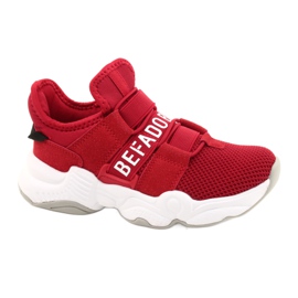 Scarpe per bambini Befado 516X064 bianco rosso