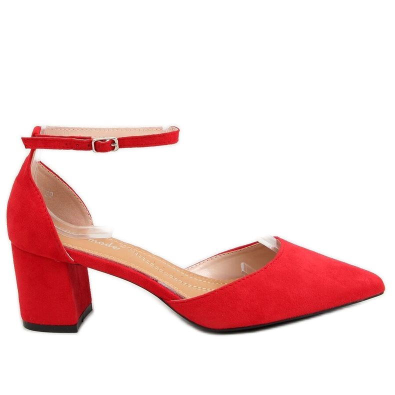 Décolleté rosso aperto 7584 Rosso
